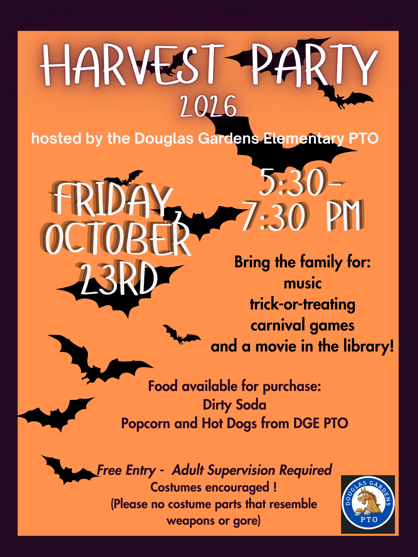 Harvest Party Flyer